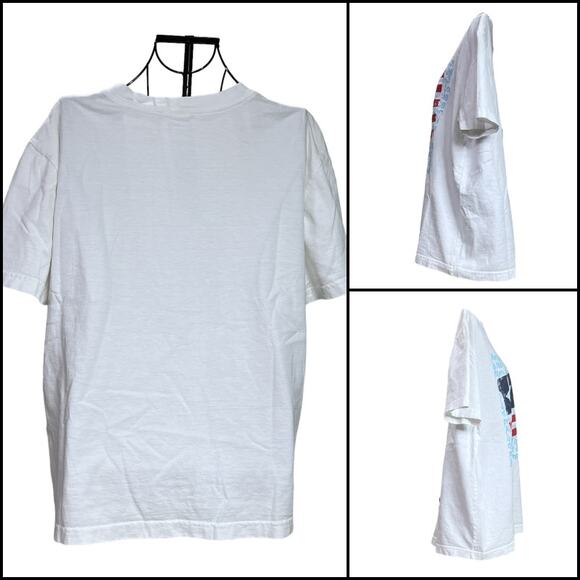 Patriotic Quotes Flag T-Shirt Top  Stars and Stripes Red White and Blue No Tag - Picture 2 of 12